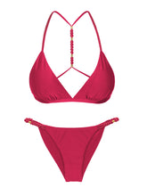 Charger l'image dans la galerie, Product Front: Rio De Sol Ensemble Set Shimmer-Desejo Tri-Fixo-Noa Cheeky-Noa