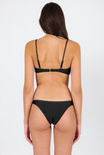 Charger l'image dans la galerie, Model Back: Rio De Sol Ensemble Set Shimmer-Black Bandeau-No Essential