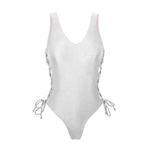 Charger l'image dans la galerie, Product Front: Rio De Sol Une Pièce Shimmer-White Zoe