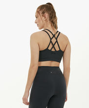 Charger l'image dans la galerie, Model Back: Alto Giro Fitness Haut Top Supplex Tiras Costas Preto