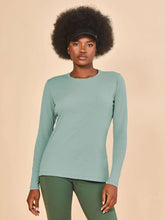 Charger l'image dans la galerie, Gallery: Uv Line T-Shirt Longsleeve Fem New Fit Verde Agua Upf50+