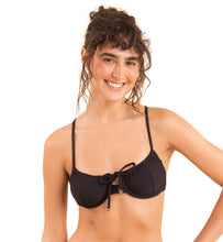Charger l'image dans la galerie, Gallery: Rio De Sol Haut Top Dots-Black Balconet-Tie