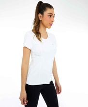 Charger l'image dans la galerie, Image 02: Alto Giro Fitness Haut T-Shirt Skin Fit Recortes Com Refletivos Branco Optico