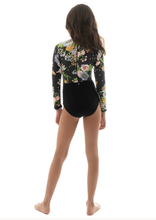 Charger l'image dans la galerie, Model Back: Maaji Une Pièce Fille Black Bouquet Miku One Piece