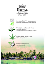 Charger l'image dans la galerie, Image 06: Monoï Royal Solaire Monoi Royal Cb Glass Bottle