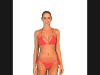 Charger et lire la vidéo dans la visionneuse de la Galerie, Video: Brazilian Bikini Shop Bas Red Lacinho