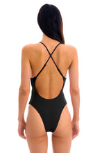 Charger l'image dans la galerie, Model Back: Rio De Sol Une Pièce Dots-Black Ivy Strap