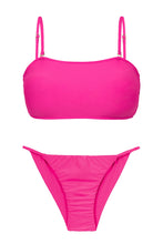 Charger l'image dans la galerie, Product Front: Rio De Sol Ensemble Set Amaranto Bandeau-Reto Cheeky-Fixa