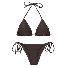 Charger l'image dans la galerie, Product Front: Rio De Sol Ensemble Set Shimmer-Coffee Tri-Inv Cheeky-Tie