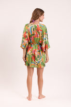 Charger l'image dans la galerie, Model Back: Rio De Sol Robe De Plage Tropical Kaftan Bel