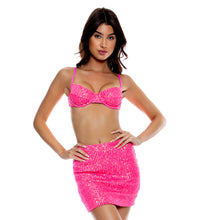 Charger l&#39;image dans la galerie, Sequins Mini Skirt Pink

