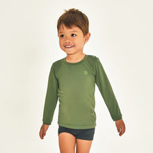 Charger l'image dans la galerie, Model Front: Uv Line T-Shirt Longsleeve Baby Verde Militar Upf50+