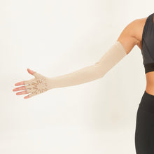 Charger l'image dans la galerie, Image 05: Uv Line Gants Extra Long Gloves Uni Chocolate Upf50+
