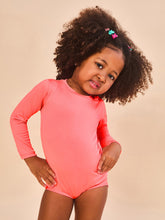 Charger l'image dans la galerie, Gallery: Uv Line Maillot De Bain Bébé Baby Longsleeve Swimsuit Coral Upf50+
