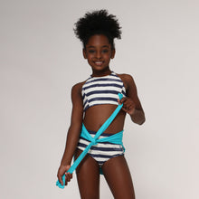 Charger l'image dans la galerie, Image 04: Uv Line Deux Pièces Fille Bikini Set Listras Upf50+
