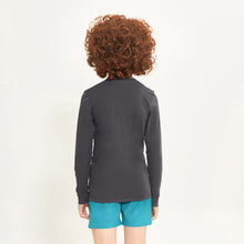 Charger l'image dans la galerie, Model Back: Uv Line T-Shirt Longsleeve Uvpro Kids Preto Upf50+
