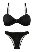 Charger l'image dans la galerie, Product Front: Rio De Sol Ensemble Set Shimmer-Black Bandeau-Joy Essential
