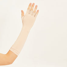 Charger l'image dans la galerie, Image 02: Uv Line Gants Long Gloves Uni Beige Upf50+
