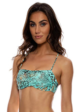 Charger l'image dans la galerie, Image 02: Luli Fama Haut Top Square Animale Aqua
