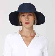 Charger l'image dans la galerie, Model Front: Uv Line Chapeau Souple/Capeline Hat Lyon Nac L Fem Navy Blue Upf50+
