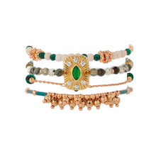 Charger l'image dans la galerie, Product Front: Hipanema Bracelet Cuff Karmelia Green Hipenema

