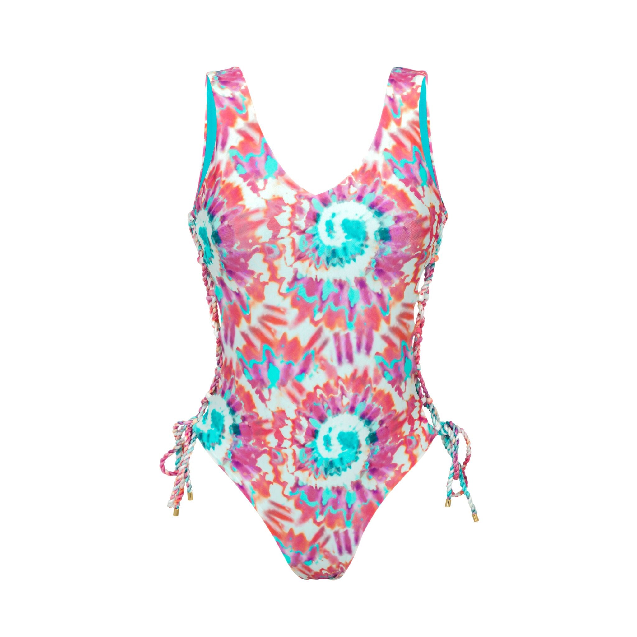 Tankini Top Fille 14-16 Ans Tie Dye – Xhilaration Multicolore – Maillot Bain Été
