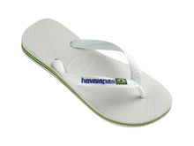 Charger l'image dans la galerie, Model Front: Havaianas Tongs Brasil Logo White
