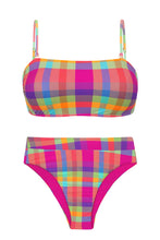 Charger l'image dans la galerie, Product Front: Rio De Sol Ensemble Set Tulip-Garden Bandeau-Reto Hotpant-Cos
