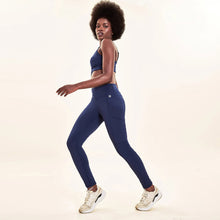 Charger l'image dans la galerie, Image 04: Uv Line Fitness Bas Legging Fit Aspen Navy Blue Upf50+
