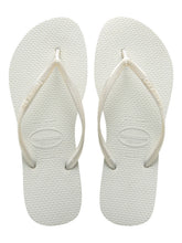 Charger l'image dans la galerie, Product Front: Havaianas Tongs Slim White
