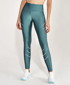 Legging Atlanta Fitas Refletivas Verde Strong
