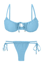 Charger l'image dans la galerie, Product Front: Rio De Sol Ensemble Set Dots-Sky Balconet-Tie Pipa
