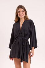 Charger l'image dans la galerie, Gallery: Rio De Sol Robe De Plage Black Kimono
