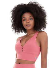 Charger l'image dans la galerie, Model Front: Alto Giro Fitness Haut Top Supplex Termo Coral Energy
