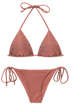 Charger l'image dans la galerie, Product Front: Rio De Sol Ensemble Set Shimmer-Copper Tri-Inv Cheeky-Tie
