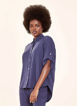 Charger l'image dans la galerie, Gallery: Uv Line Chemise Shirt Copa Navy Blue Upf50+
