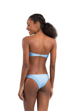 Charger l'image dans la galerie, Model Back: Rio De Sol Ensemble Set Shimmer-Baltic-Sea Bandeau-Joy Essential
