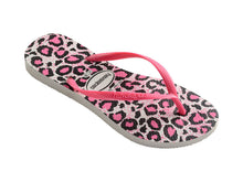 Charger l'image dans la galerie, Model Front: Havaianas Tongs Slim Animals White/Rose
