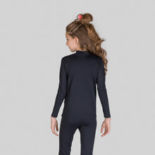 Charger l'image dans la galerie, Image 05: Uv Line T-Shirt Rash Guard Kids High-Neck Black Upf50+
