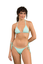 Charger l'image dans la galerie, Model Front: Rio De Sol Ensemble Set Malibu-Menta Tri-Inv Cheeky-Tie
