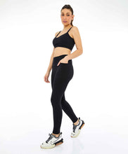 Charger l'image dans la galerie, Image 06: Alto Giro Fitness Bas Legging Unique Recortes Preto
