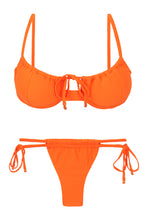 Charger l'image dans la galerie, Product Front: Rio De Sol Ensemble Set Dots-Orange Balconet-Tie Pipa
