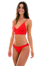 Charger l'image dans la galerie, Model Front: Rio De Sol Bas Bottom Cotele-Tomate Comfy
