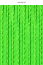 Charger l'image dans la galerie, Image 05: Luli Fama Haut Top Wavy Ruched Que Sera Sera Neon Lime
