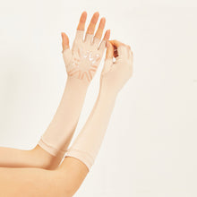 Charger l'image dans la galerie, Image 04: Uv Line Gants Long Gloves Uni Beige Upf50+
