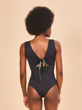 Charger l'image dans la galerie, Image 07: Uv Line Une Pièce Mirela Green Cactus Black Upf50+
