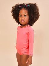Charger l'image dans la galerie, Image 03: Uv Line Maillot De Bain Bébé Baby Longsleeve Swimsuit Coral Upf50+
