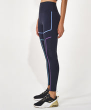 Charger l'image dans la galerie, Image 02: Alto Giro Fitness Bas Legging Hyper Linhas Fusionadas Preto
