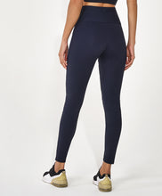 Charger l&#39;image dans la galerie, Model Back: Alto Giro Fitness Bas Legging Hyper Linhas Fusionadas Preto
