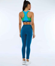 Charger l&#39;image dans la galerie, Model Back: Alto Giro Fitness Bas Legging Supplex Com Laser No Cos Verde Deep
